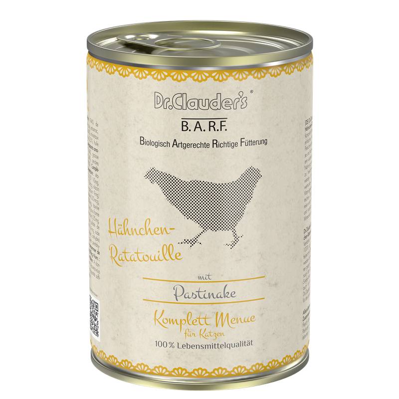 Dr. Clauder’s BARF Komplettmenü Hähnchen-Ratatouille  6 x 400g - Sparpaket: 6 x 400 g
