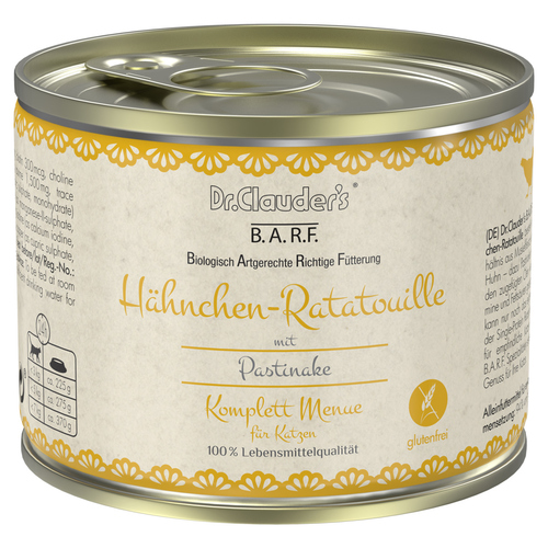 Dr. Clauders BARF Komplettmenue Hähnchen-Ratatouille 200 g