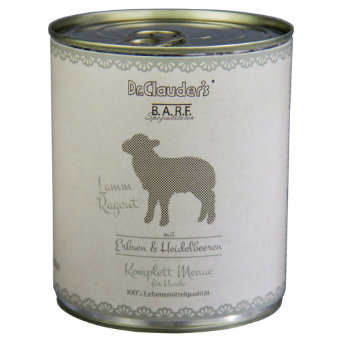 Dr. Clauders BARF Komplettmenue Lammragout 800 g Dr. Clauders BARF Komplettmenue Lammragout 800 g