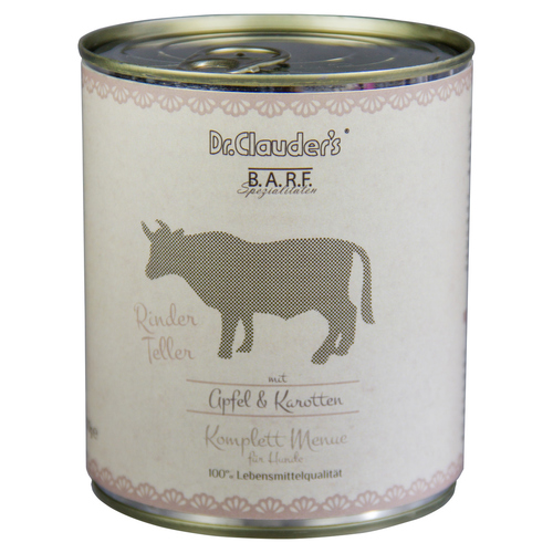 Dr. Clauders BARF Komplettmenue Rinderteller 800 g
