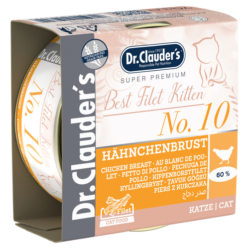 Dr. Clauders Best Filet No. 10 Kitten mit Hähnchenbrust 70 g