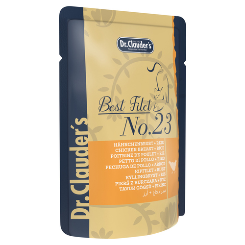 Dr. Clauders Best Filet No. 23 Hähnchenbrust mit Reis in Soße 100 g - 12 Stück
