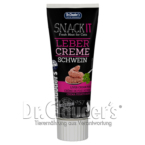 Dr. Clauders Snack IT Lebercreme Schwein Fresh Meat 75 g
