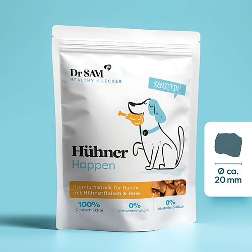 Dr. Sam Hühner Happen für Hunde, Inhalt: 500 g