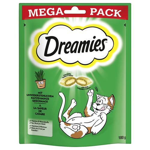 Dreamies Mega Pack mit Katzenminze Geschmack 180 g - 4 Stück
