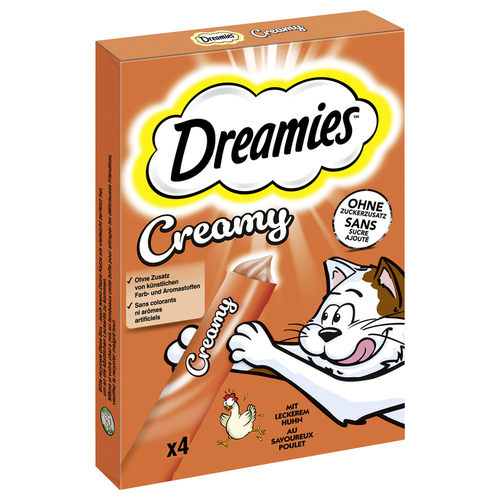 Dreamies Multipack Creamy mit Huhn 4 x 10 g - 11 Stück