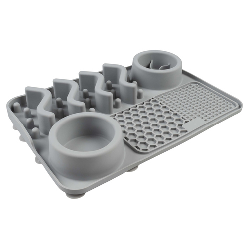 Duvo+ Anti-Schlingnapf 4-in-1 grau für Hunde Duvo+ Anti-Schlingnapf 4-in-1 grau für Hunde