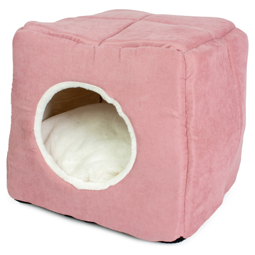 Duvo+ Cozy Haus Velvet rosa für Katzen
