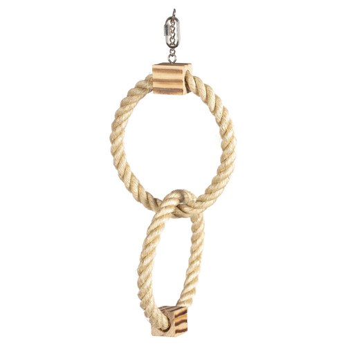 Duvo+ Doppelring Sisal mit Holzblock