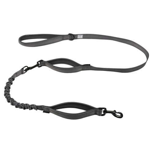 Duvo+ EXPLOR Ultimate Fit 2in1 Leine Safety silver reflective