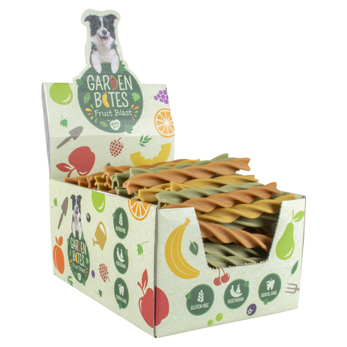 Duvo+ Garden Bites Fruity Dental Swirls / Sparpaket, Größe: XL / Maße: 25 cm