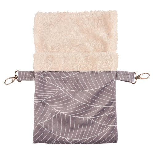 Duvo+ Hängesack Elm Plüsch grau/weiß, Größe: S