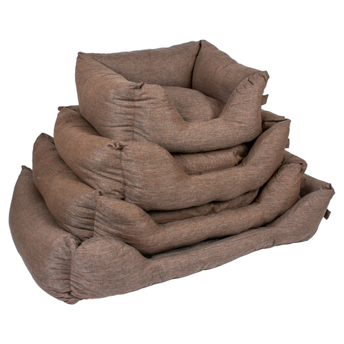 Duvo+ Hundebett Textura Eco rechteckig braun, Größe: XL