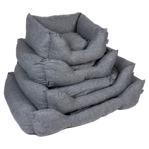 Duvo+ Hundebett Textura Eco rechteckig grau, Größe: L