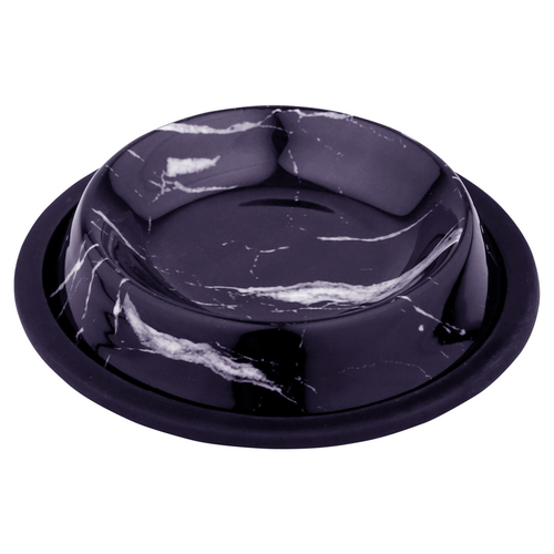 Duvo+ Hundenapf Deco Fix Marble Look schwarz