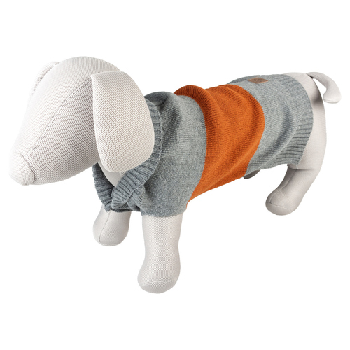 Duvo+ Hundepullover Cozy grau/orange, Größe: XS