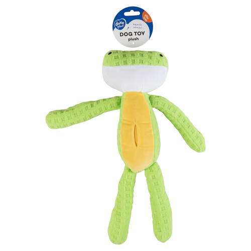 Duvo+ Hundespielzeug Frosch Crackle & Snuffle grün/gelb