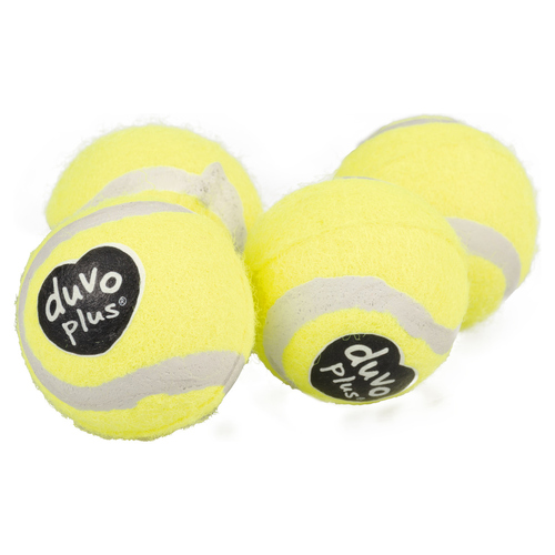 Duvo+ Hundespielzeug Tennisball gelb, Durchmesser: 4 cm