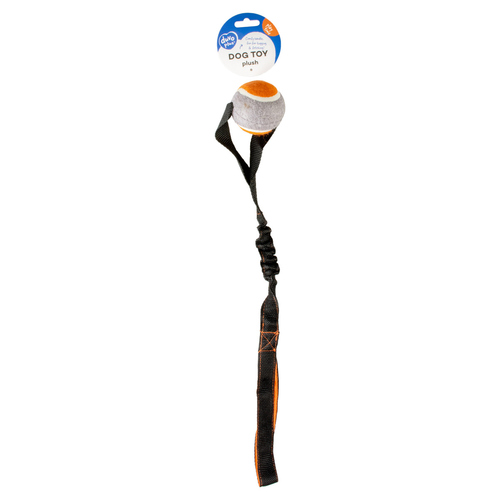 Duvo+ Hundespielzeug Tug n play Ball orange/grau, 55 x 8 x 6,35cm