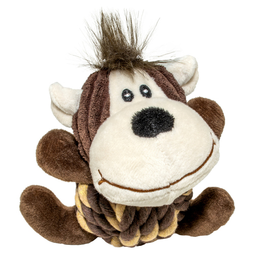 Duvo+ Hundespielzeug Zoo Friends Affe Ball braun