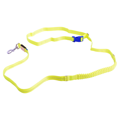 Duvo+ Joggingleine mit Flash Light LED USB neongelb