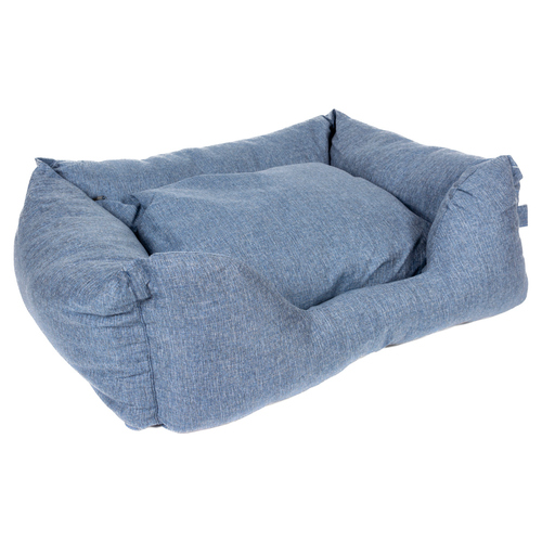 Duvo+ Katzenbett Textura Eco rechteckig blau, Größe: S