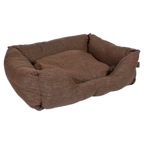 Duvo+ Katzenbett Textura Eco rechteckig braun, Größe: S