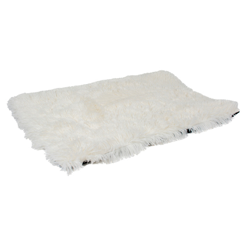 Duvo+ Katzenkissen Bench Snug aus Landhaar-Plüsch weiß, Größe: S