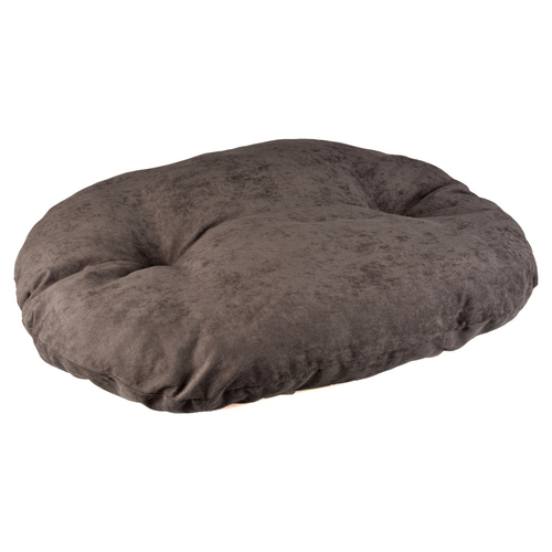 Duvo+ Katzenkissen oval Velvet Concrete grau/weiß, Größe: XS