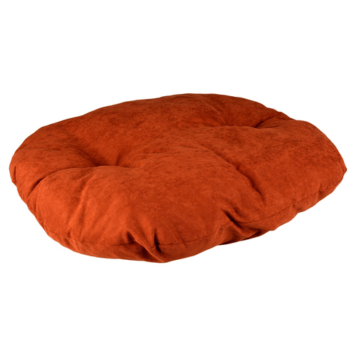 Duvo+ Katzenkissen oval Velvet Copper rot/weiß, Größe: S