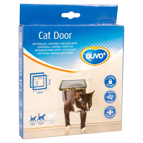 Duvo+ Katzenklappe weiß