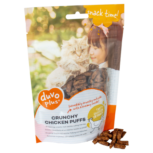 Duvo+ Katzensnack Crunchy Chicken Puffs 50 g Duvo+ Katzensnack Crunchy Chicken Puffs 50 g