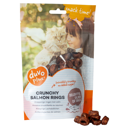 Duvo+ Katzensnack Crunchy Salmon Rings 50 g