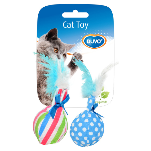 Duvo+ Katzenspielzeug Ball mit Federn
