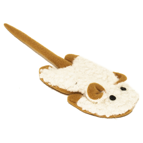 Duvo+ Katzenspielzeug Cushy knisternde Maus braun/weiß