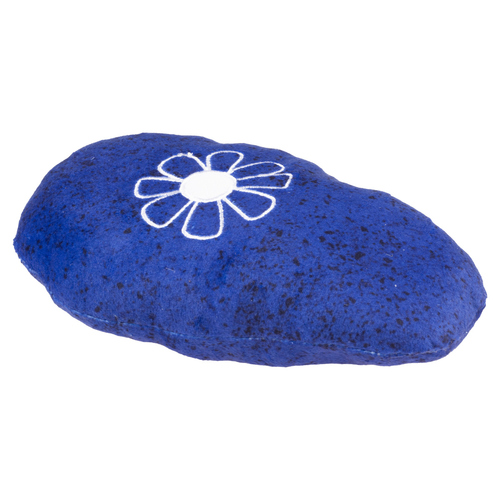 Duvo+ Katzenspielzeug Eco Blossom Kickkissen mit Katzenminze blau