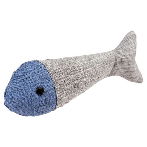 Duvo+ Katzenspielzeug Eco Navy Fisch & Katzenminze