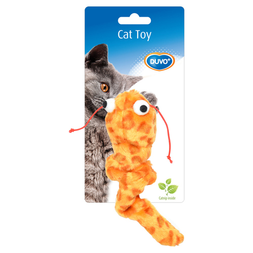 Duvo+ Katzenspielzeug Plüschtier mit Katzenminze orange