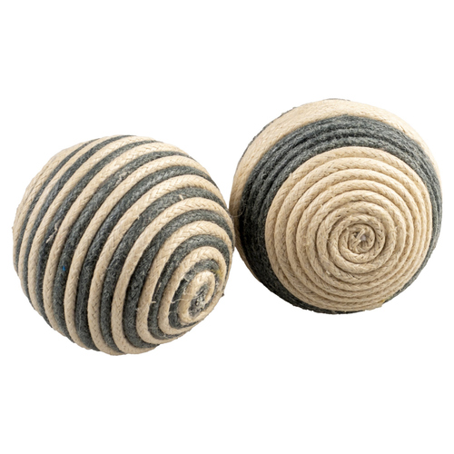 Duvo+ Katzenspielzeug Rope Bälle grau
