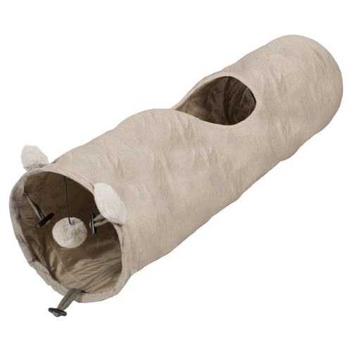 Duvo+ Katzenspielzeug Spieltunnel Cozette beige