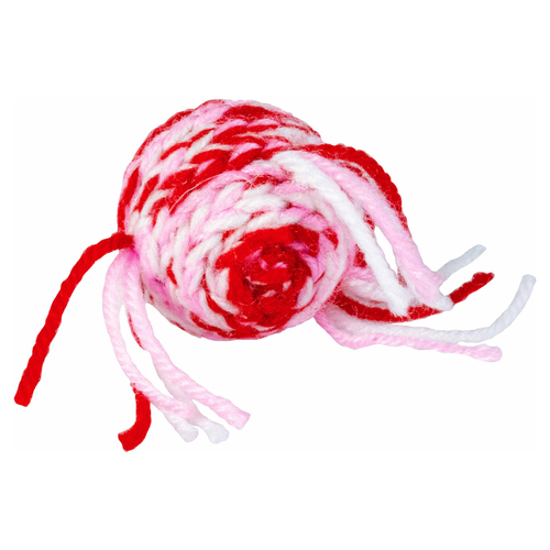 Duvo+ Katzenspielzeug Wooly Ball mit Sound rot/weiß
