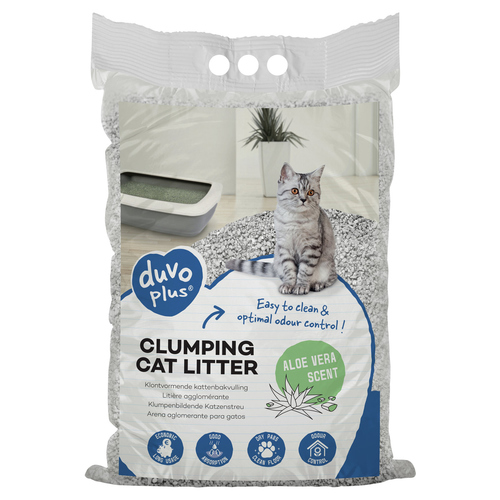 Duvo+ Katzenstreu Aloe Vera Klumpenstreu 12 kg