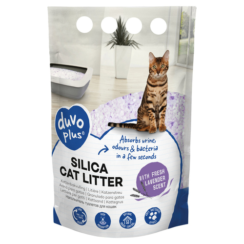 Duvo+ Katzenstreu Silica Premium Lavendel 5 l