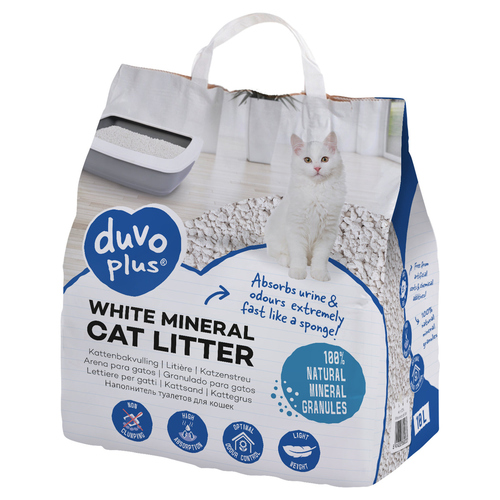 Duvo+ Katzenstreu White Mineral 10 l