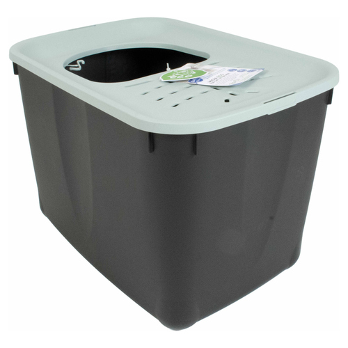 Duvo+ Katzentoilette Micia ECO Top schwarz/ice