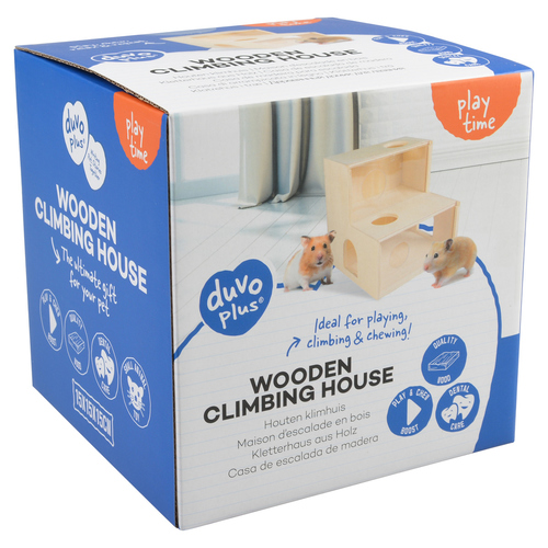 Duvo+ Kletterhaus aus Holz braun