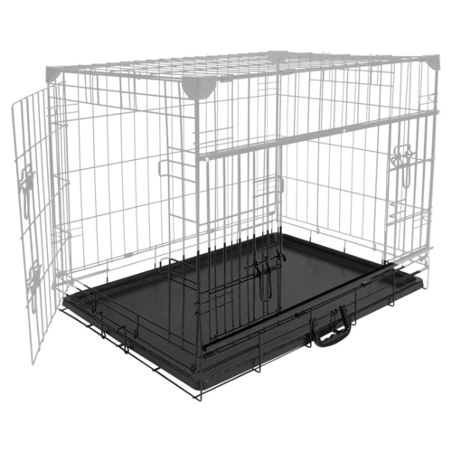 Duvo+ Kunststoffboden für Drahtkäfig Ninja schwarz, Maße: 61 x 46 cm