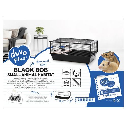 Duvo+ Nagergehege Black Bob schwarz