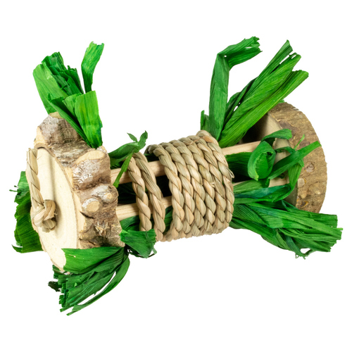 Duvo+ Nagerolle aus Holz mit Wasserhyazinthe und Mais