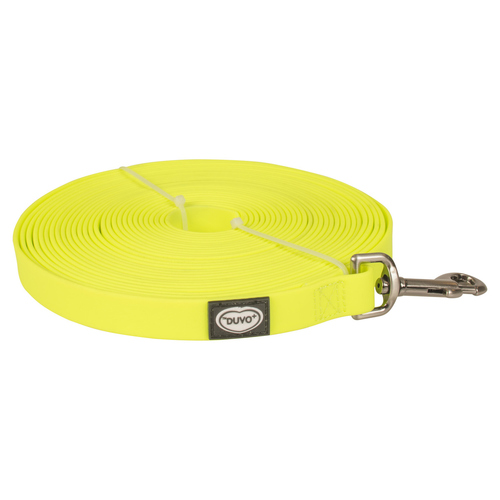 Duvo+ South Langlaufleine PVC eben neongelb, Maße: 15 m / 20 mm